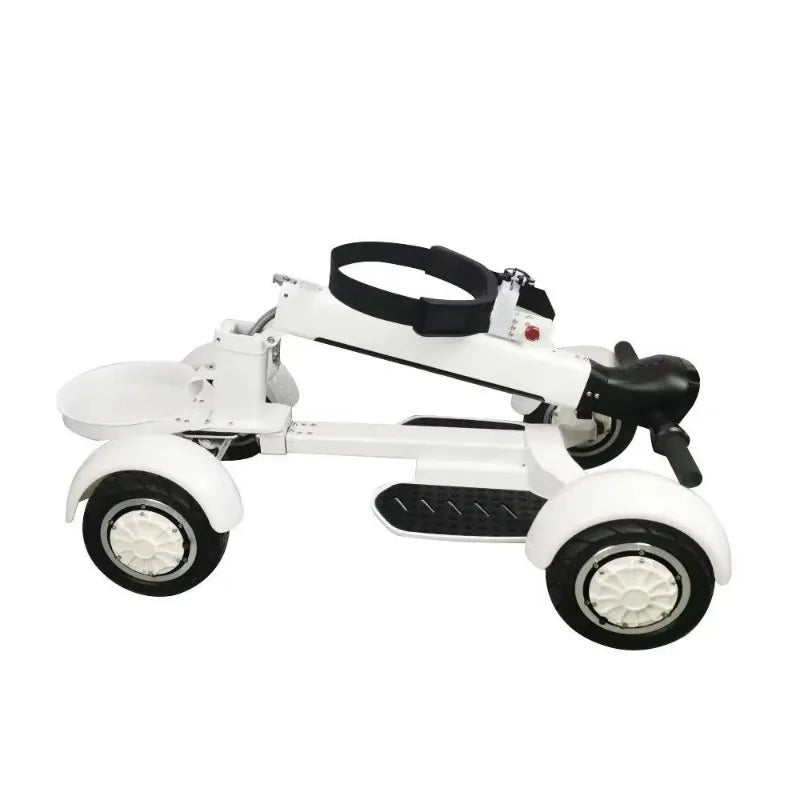 Portable Four-Wheel Electric Golf Cart - Foldable Scooter with Remote Control