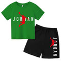 Kids 2 - Piece Letter Print Sports Outfit - Short Sleeve - View 19 | SAMAG