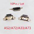 10pcs For Samsung A12 A10s A21s A11 A20s A22 A32 A33 A01 A30s A31 A51 A50s A71 A70s A52 A72 USB Charging Port Charger Connector