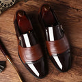 Men's Formal Shoes Official Business Social Shoe Male Leather Casual Office Low Price Elegant and Classic Italian 2025 Style 39