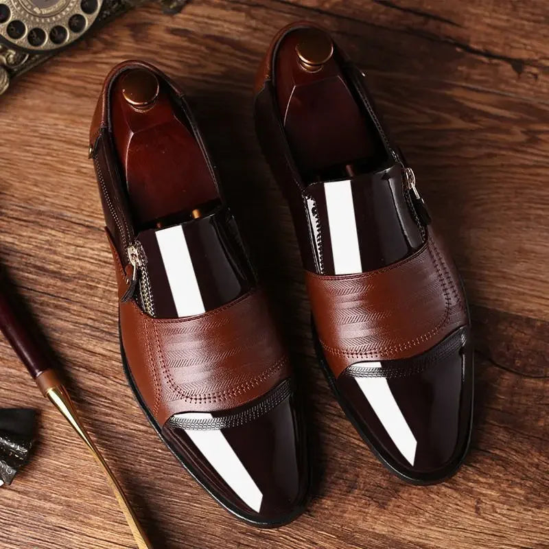 Men's Formal Shoes Official Business Social Shoe Male Leather Casual Office Low Price Elegant and Classic Italian 2025 Style 39