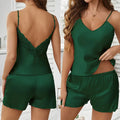 Sexy Backless Deep V Lace Luxury Summer Sleepwear Set | SAMAG