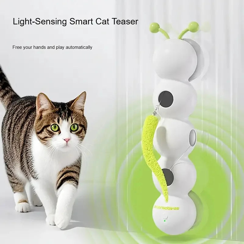Automatic Sensor Cat Toy，USB Charging，Suitable for All Cat Breeds，Relieve Boredom，Exercise Pet Companion