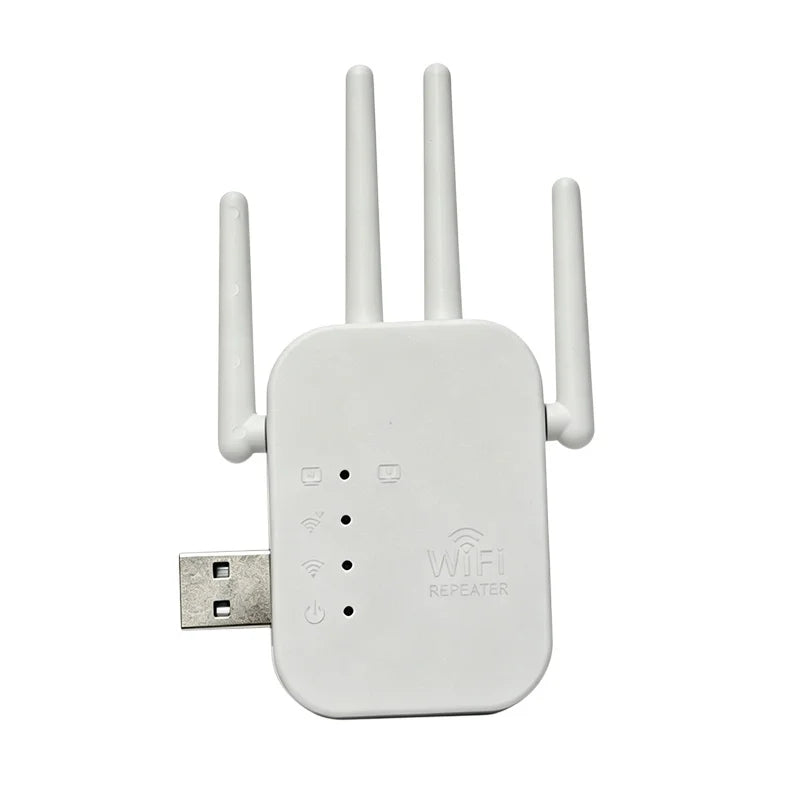 300Mbps 4 - Antenna 2.4G WiFi Signal Booster Long Range Wireless Repeater With Ethernet Port For Home Use - Visuel 6 | SAMAG