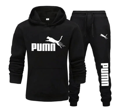 Letter printed sportswear set men's hooded sweatshirt | SAMAG