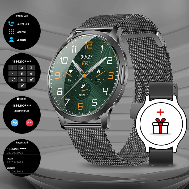 LIGE 2025 New Smart Watch For Women AMOLED HD Screen Watches IP68 Waterproof Heart Rate Monitor Ladies Utra-thin Smartwatch