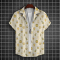 Hawaiian Shirt For Men 3d Beer Printed Short Sleeve Party | SAMAG