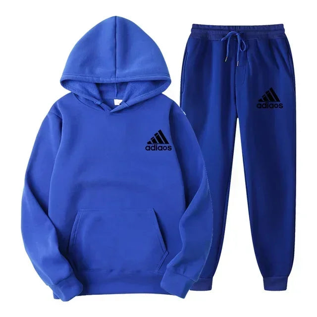 Popular autumn and winter hooded sweatshirt+jogging pants set suitable for both men and women in sports and - View 10 | SAMAG