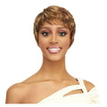 Short Pixie Cut Wig Human Hair Brazilian 100% Human Hair Glueless Pixie Wig with Bangs for Women Natural Black Full Machine Wigs