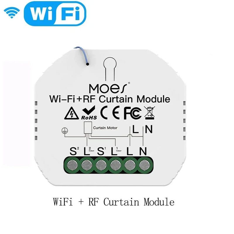 MOES Tuya Smart ZigBee WiFi Switch Module Dimmer Curtain Switch Smart Life App Remote Control Alexa Google Home Voice Control