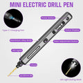 ARROWMAX Mini Electric Drill Rotary Tool Rechargeable Cordless for Crafts Wood Plastic Aluminium Coin Home - View 2 | SAMAG