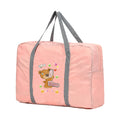 Travel Carry Bags Foldable Travel Bags Handbags Large Capacity Clothing Organizer Luggage Sorting Women Bear Pattern Duffle Bag