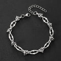 Stainless Steel Water Proof Bracelet for Men Women Irregular Chain Link with Knot Adjustable Extension Chain Trendy Jewelry