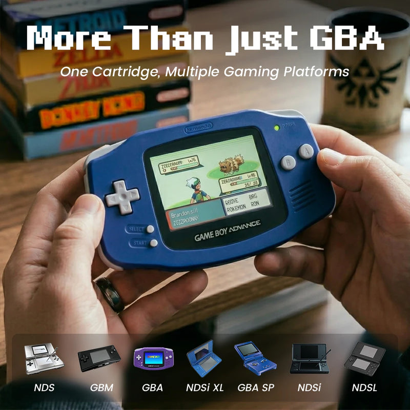 Mini SD Game Card GBA Flash Card for SP GBM IDS NDS NDSL GBA SP With 2GB TF Adapter Game Accessories
