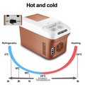 Yannice Mini Fridge Home Car Appliance Refrigerator Portable 15L Large Capacity Digital Display Super Cooling Box For Camping