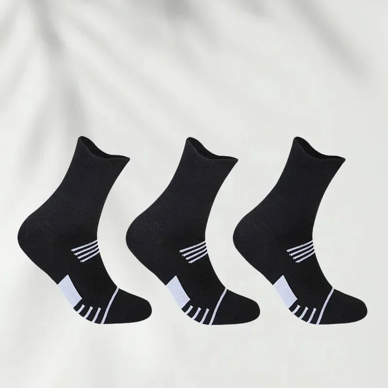 3 pairs Men's Classic Crew Socks Unisex Sports | SAMAG