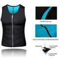 1PCS Zipper Sauna Tank Top for Men, Hot Neoprene Waist Trainer Vest, Sweat Slimming Corset Body Shaper for Workout Exercise