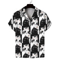 New summer shirt men's short cat pattern design casual | SAMAG
