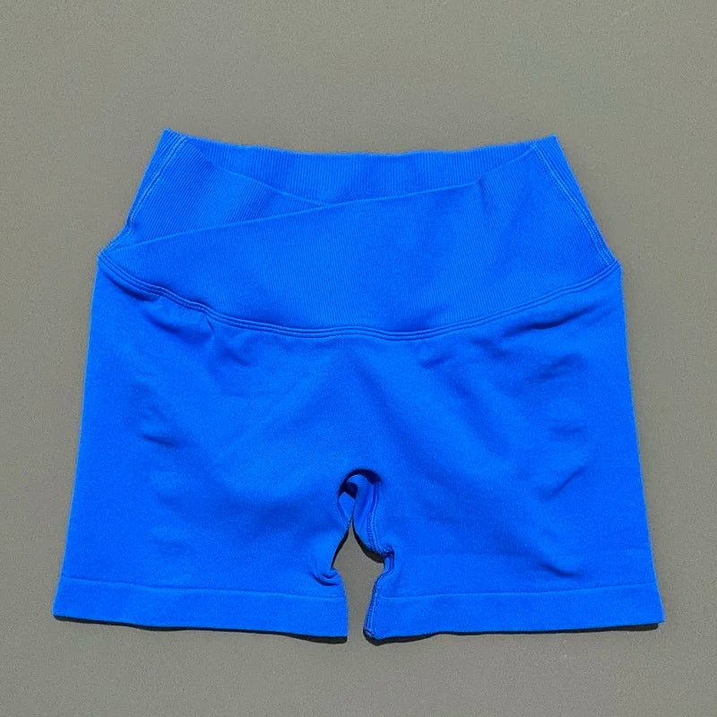 HISTELLO Vision Shorts Women Seamless Cross Waist Yoga - View 11 | SAMAG