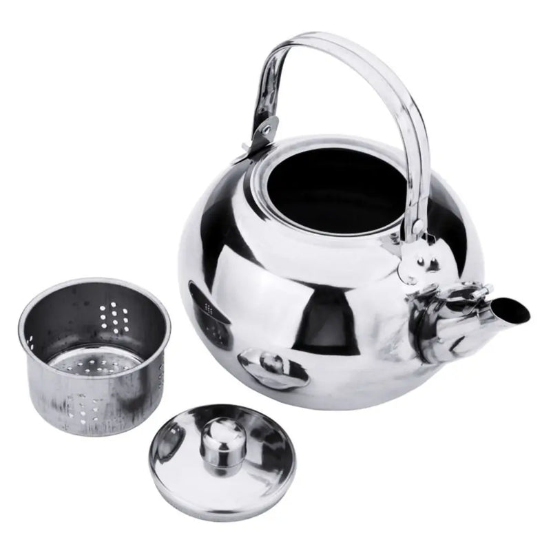 Stainless Steel Water Kettles Teapot With Infuser Filter Coffee Kettle Green Tea Jug Home Office Tea Coffee Tools Cookware
