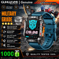 New Bumblebee Military Smart Watch 1000mAh Bluetooth Call LED Flashlight BP Monitor 100+Sports 5ATM Waterproof For iOS Android