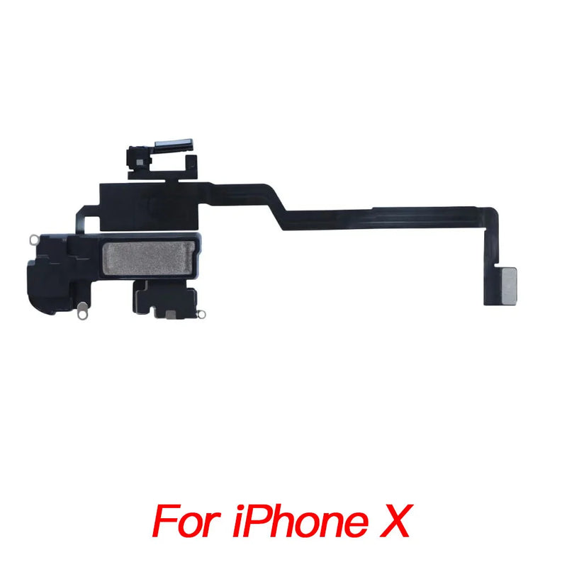 Ear Speaker With Microphone Flex Cable For iPhone X XR XS 11 12 Mini Pro Max Earpiece Incl Light Sensor Flex Replacement