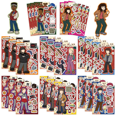 8/16/ Popular TV Show Make a Face Stickers, Cartoon | SAMAG