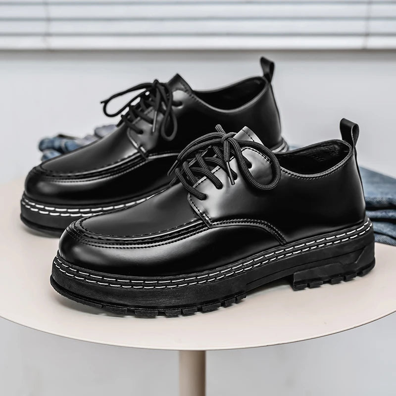 2026 New Men's British Style Business Casual Shoes, Fashion Non-slip Comfortable Versatile Daily Office Walking Shoes