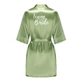 Satin Silk Robes Plus Size Wedding Bathrobe Bride | SAMAG