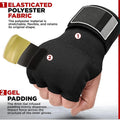 Boxing Hand Wrap Inner Gloves Half Finger Gel for Muay | SAMAG