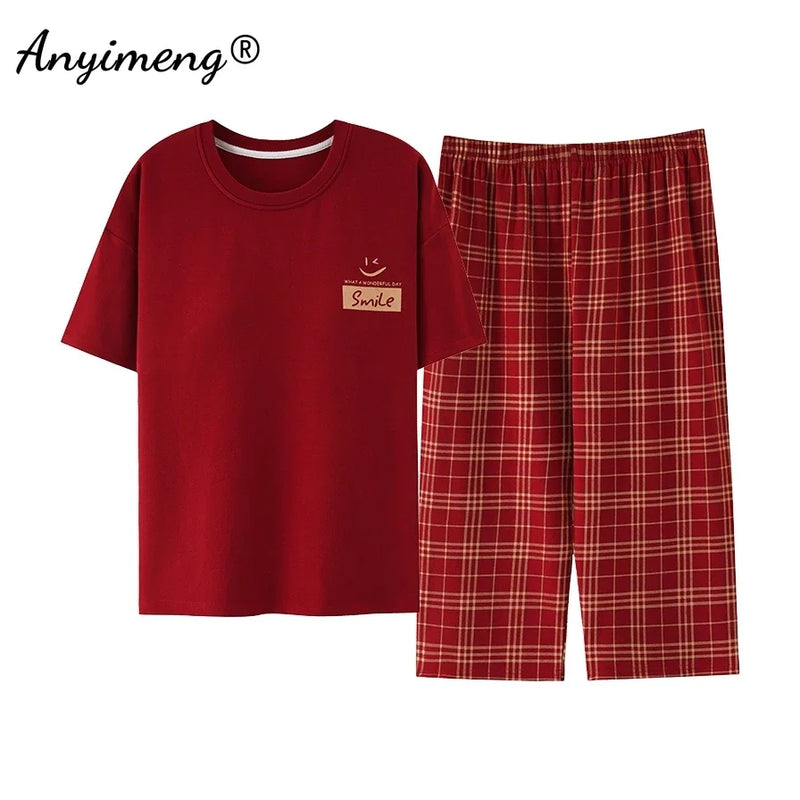 Summer Capris Pajamas Cute Cartoon Print for Women | SAMAG