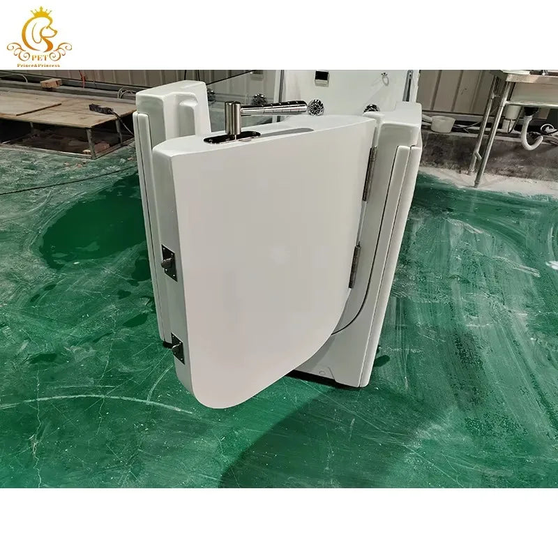 Milky Spa Ozone Bath For Pets: Modern Rectangle Dog Spa Bathtub Free Standing For Apartments For Pet Supplies