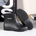 Summer Short Young Men's Rain Boots Motorcycle Gum Fashion Adult On Offer Gumboots Plastic Waterproof and Non-slip Male Shoes