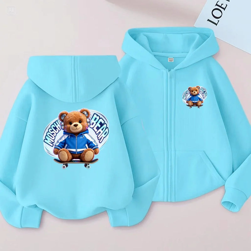 Children's Sports Jackets, Cute Animated Printed Zipper - View 5 | SAMAG