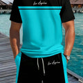 Summer Men's Letter Print Short-Sleeve T-Shirt Stylish | SAMAG