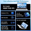 2026 New 14.1' Ultra Slim Laptop 16GB RAM 1/2TB SSD Windows 11 Pro Core I9-10980HK Notebook HD Games Office Study Computer