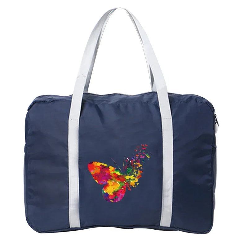 Handbags Luggage Travel Bag Large Capacity Fashion Weekend Overnight Boston Bag Travel Carry Pack Butterfly Printing Series