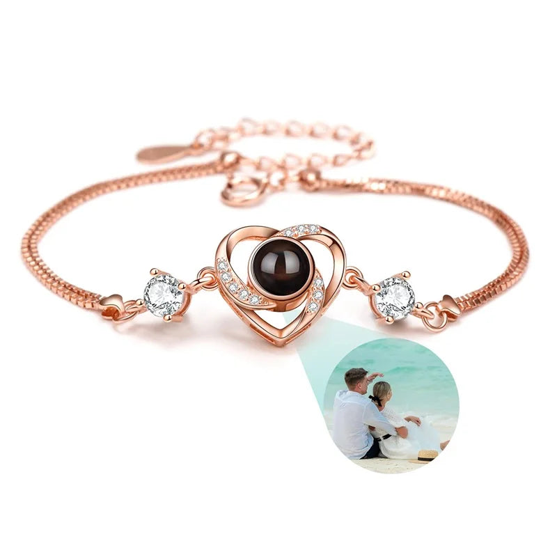Custom Photo Bracelet Personalized Projection with Picture Inside 100 Languages I Love You Stainless - Visuel 16 | SAMAG