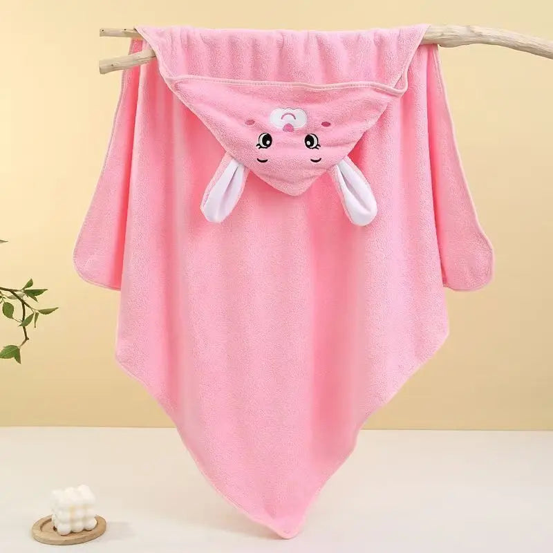 Children's Coral Fleece Bath Towel, Multi-Purpose Large Bath Towel, Newborn Baby Wrap, Beach Towel, Baby Hooded Bath Towel, Bath Towel for Older Children, Swimming, Soft Quick-Drying Towel, Suitable for Both Boys and Girls