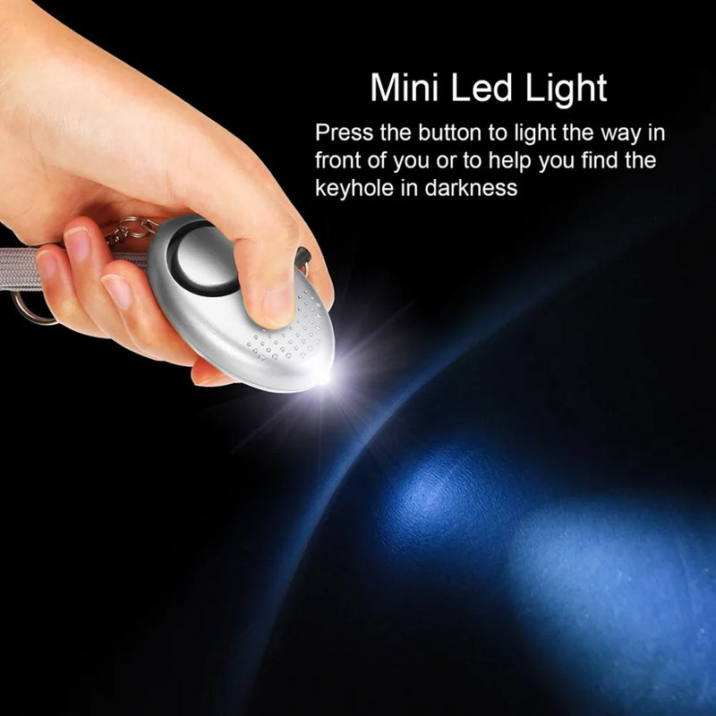 Personal Alarm With LED Light 130DB Anti Lost Wolf Self-Defense Safety Attack Emergency Alarms For Women Kids Elder