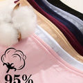 6pcs Cotton Women's Lingerie M-XXL Solid Seamless Panties Sexy Breathable Low-Waist Briefs Female Soft Comfortable Underpants
