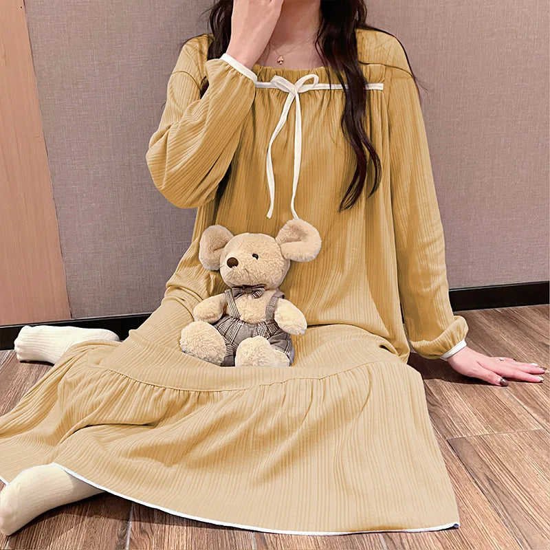 Women's Pajamas Nightgowns New Spring And Autumn Summer | SAMAG