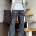 Jeans Women Y2k Pants Vintage Low Rise Bootcut Distressed Denim Trousers  Women  Design  Autumn Winter Fashion