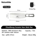 Naturehike Camping Cookware Ceramic Non-Stick Set Lightweight Portable Tableware Kettle Frying Pan Pot Cookset Kitchen Utensils