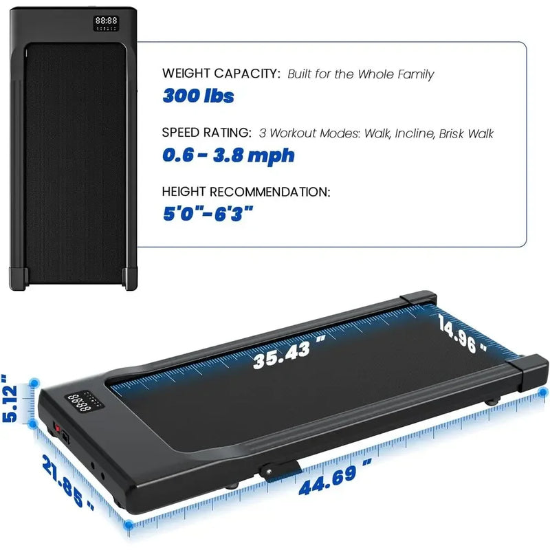 Portable Desk - Under Treadmill, 6% Tilt, 2.5 HP, 0.6 - 3.8 - View 2 | SAMAG