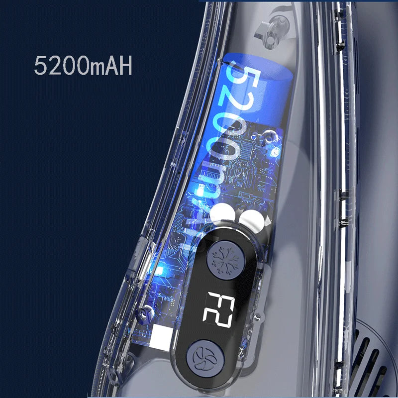 2026 New Neck Air Conditioner Portable Neck Fan Rechargeable Semiconductor Cooling Bladeless Fan Wearable Cooler multi purpose