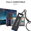 High Speed USB 3.0 Mini Metal Flash Drive 16GB 32GB 64GB 128GB Pendrive Waterproof usb drive Pen memory Sticks with key Chain
