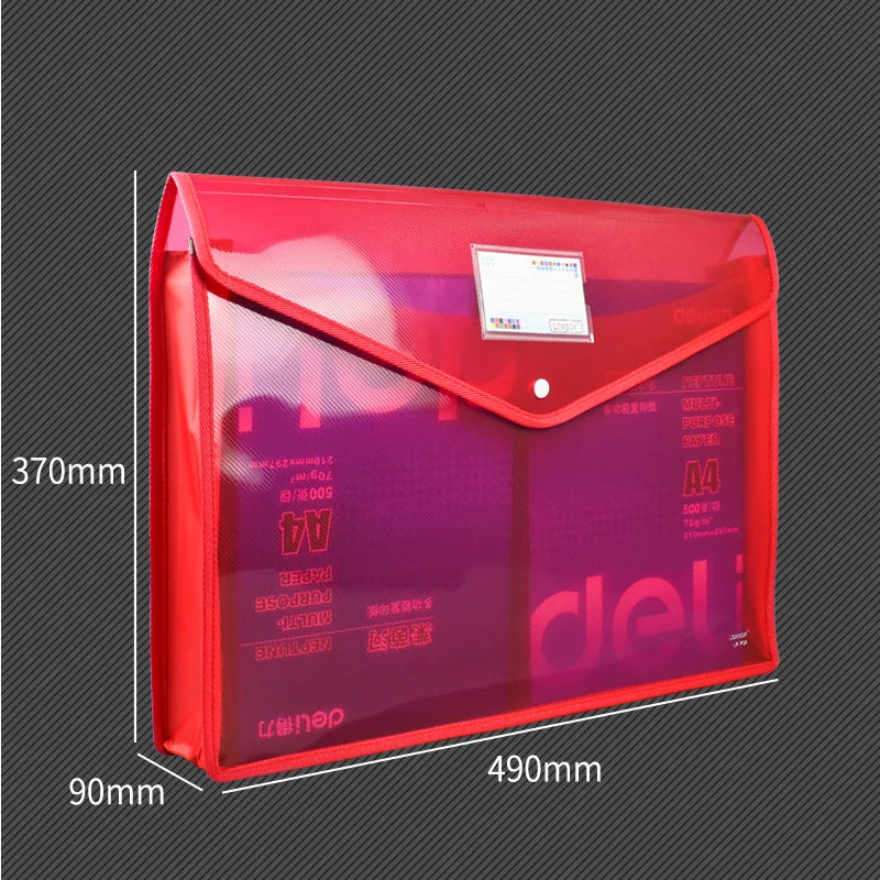 A3 Extra Large Document Bag Snap Button Bag 8k Drawing Paper Simple Data File Painting Work Storage Bag Large Information Bag