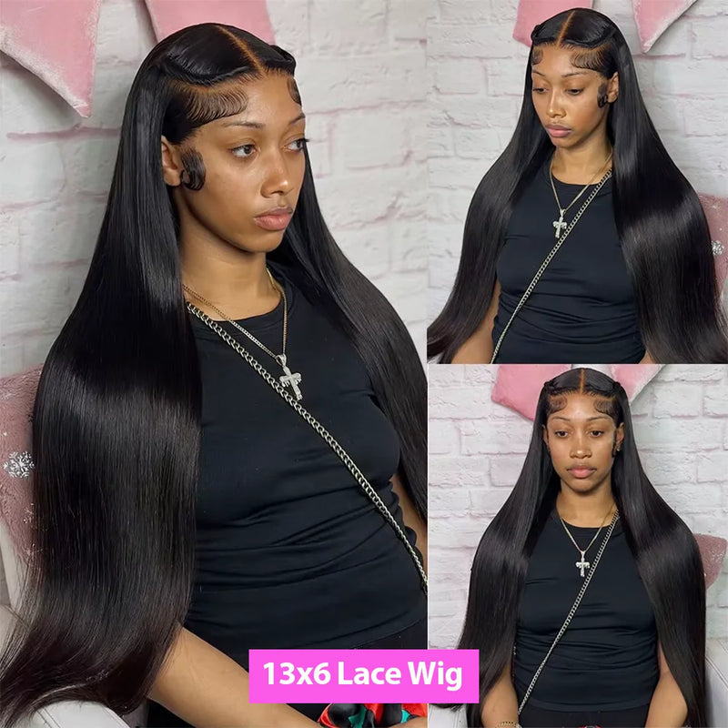 Wear And Go 5x5 Straight Glueless Wig 100% Human Hair Wig 13x6 Lace Front Human Hair Wig Brazilian 13x4 Lace Front Closure Wigs For Black Women Preplucked