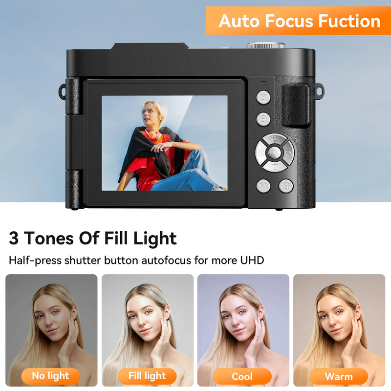 Digital Camera for Photography with 2.8" 180° Flip Screen - Visuel 3 | SAMAG